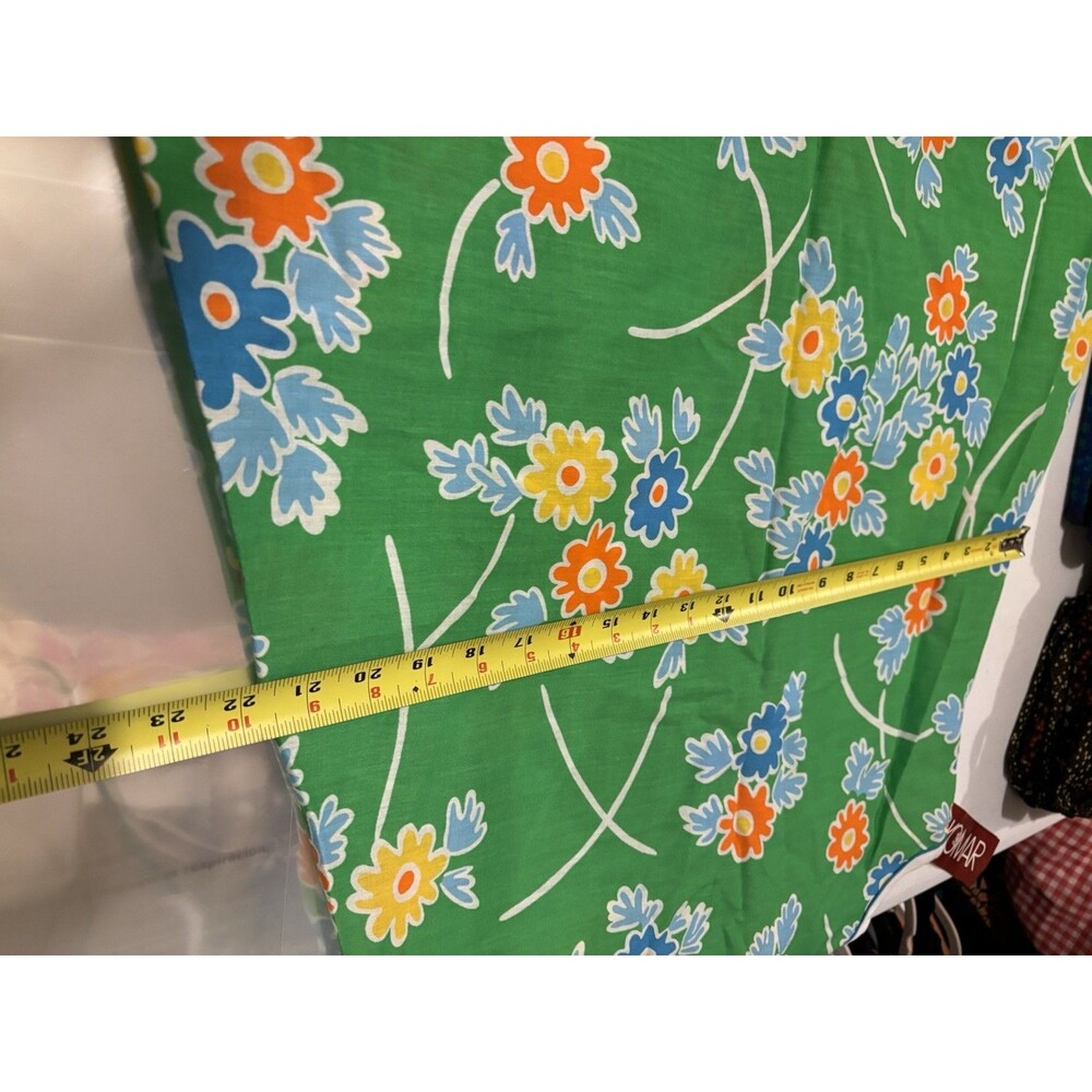 Vtg 60s Flower Power Patio House Dress Loungewear Psychedelic Hippy NWT MCM 70s - Picture 12 of 16